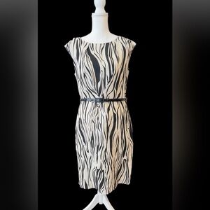 Black and White Zebra Print Dress by Mercer and Madison